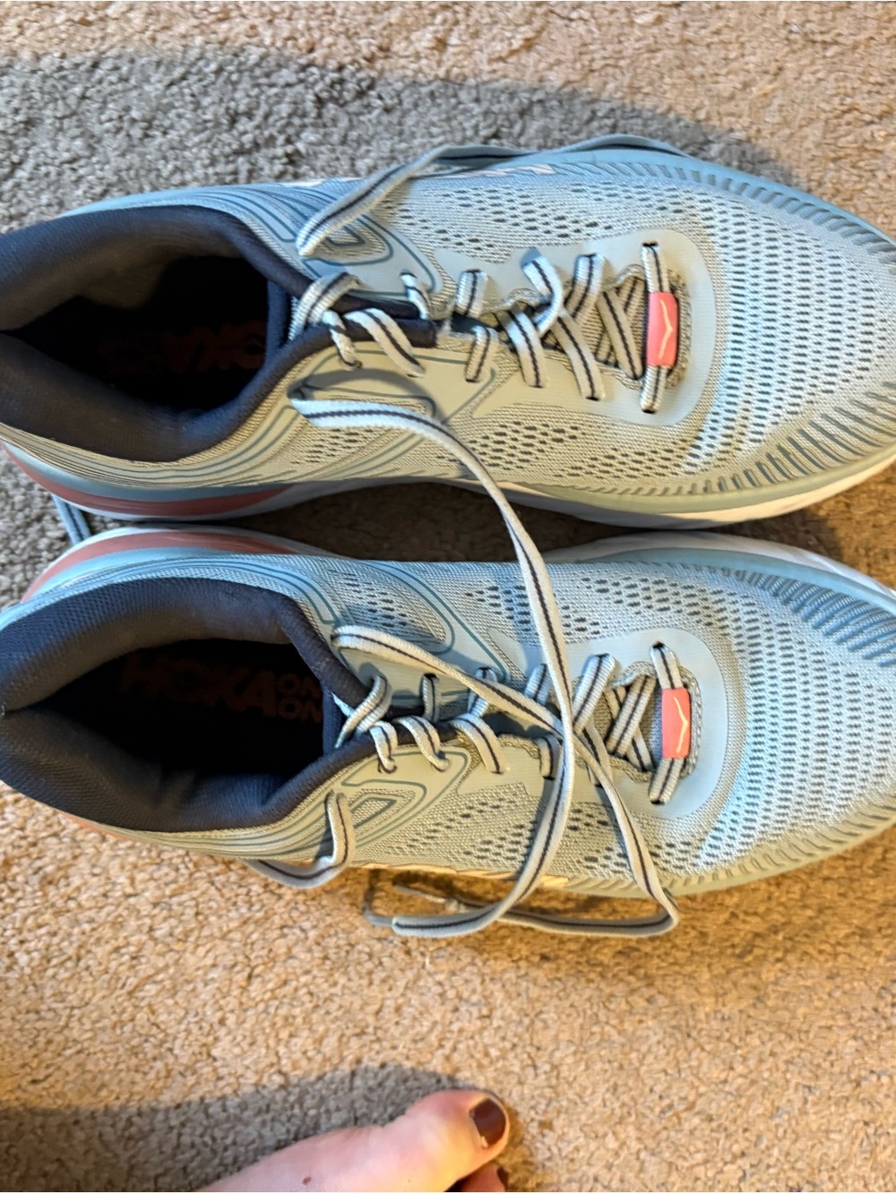 Hoka women’s Light Blue Running Sneakers